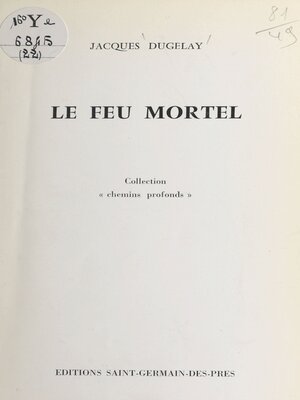 cover image of Le feu mortel